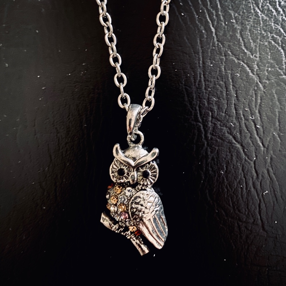 ⚡️ Owl Gold Topaz Necklace 18”-20” NEW